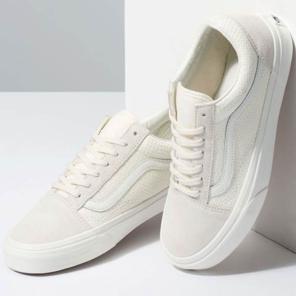 Vans Woven Check Old Skool Marshmallow Women’s Sneakers - Picture 2 of 12